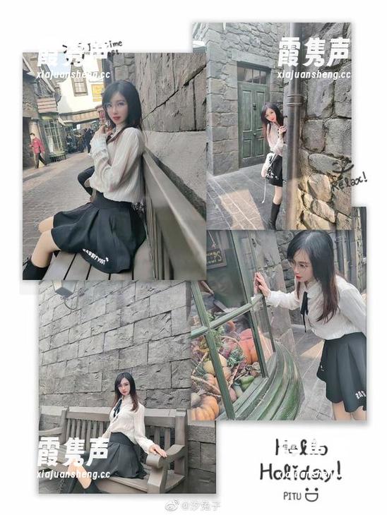 汐兔子 走进汐兔子的美图奇境,无垢莲华和服八重樱、图集里藏着的乖巧梦!